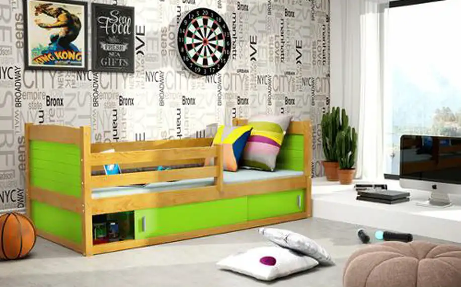 Dětská dřevěná postel RICO 1