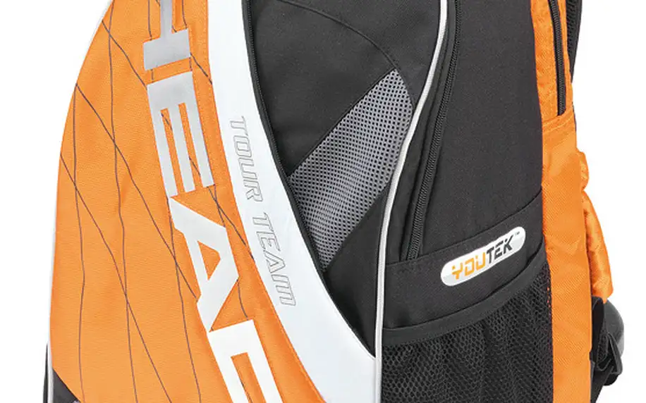 Tour Team Backpack orange batoh ideální jak na sportování, tak na klasické nošení do města