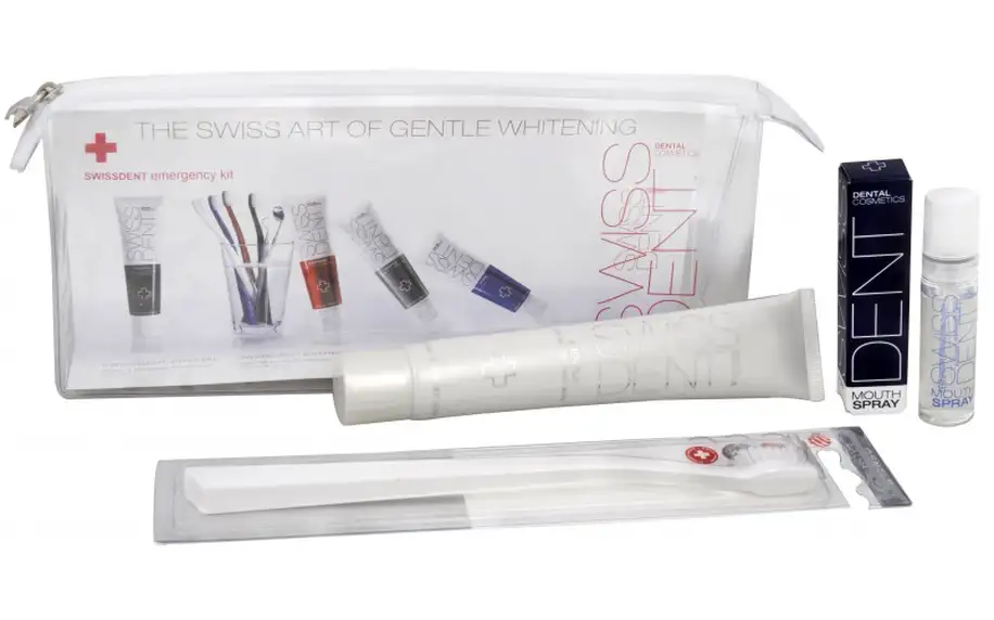 Swissdent Stříbrný set pro péči o zuby Emergency Kit