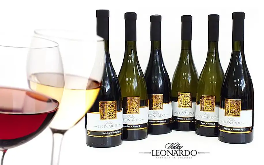 Kolekce 6 lahví exkluzivních vín Leonardo Valley