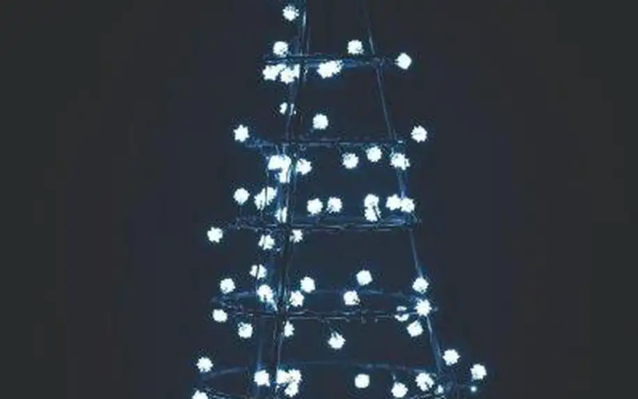 Emos Vánoční řetěz, 40LED, 4m, diamant, studená bílá