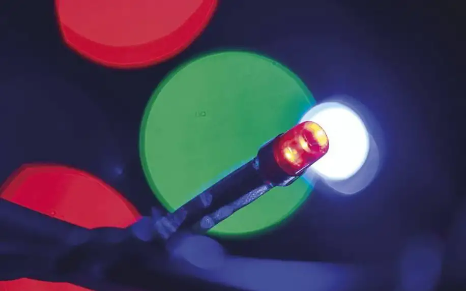 EMOS 180 LED, 18m, řetěz, vícebarevná, i venkovní použití