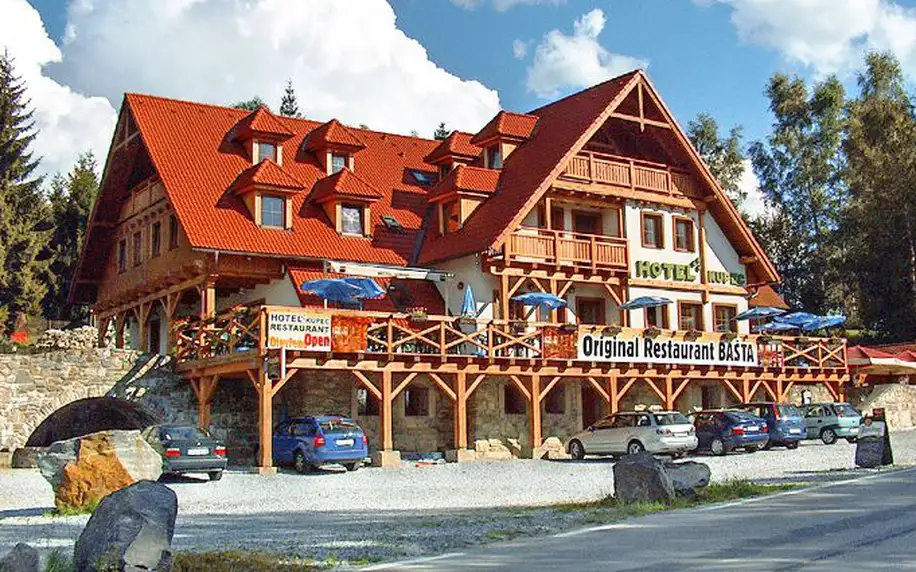 4denní lyžařský nebo jarní pobyt pro dva na břehu Lipna v hotelu Kupec***
