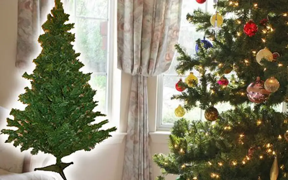 Umělý vánoční stromeček - smrk o výšce 120 nebo 210 cm! Vypadá jako živý! Cena včetně poštovného!