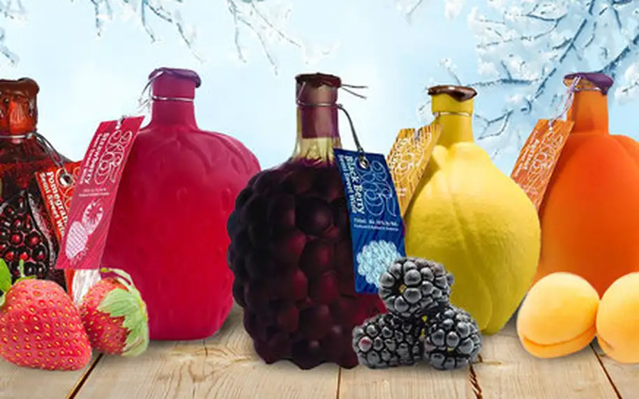 Exkluzivní ovocná vína v designových lahvích