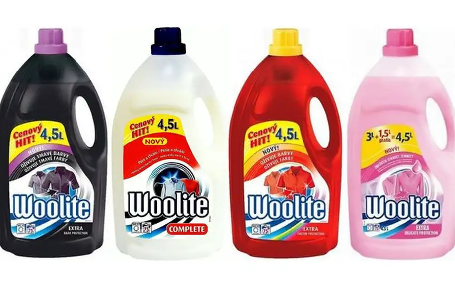Prací gel Woolite – celkem 18 l až na 300 praní