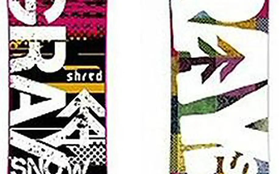Kvalitní snowboard Shred Purple, fialová, 150