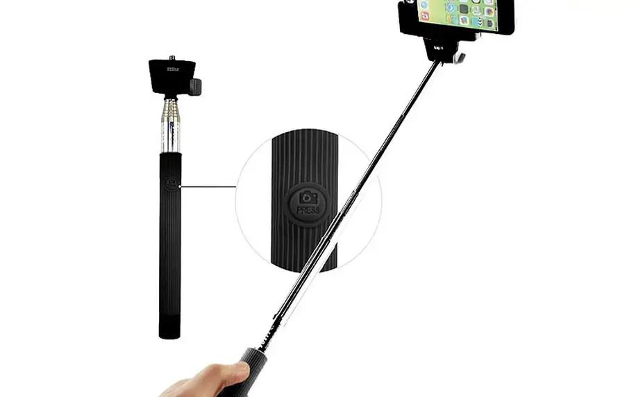 Teleskopický selfie držák na mobil