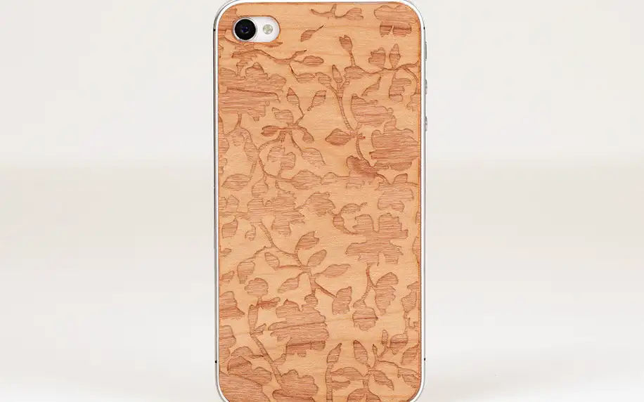 Nalepovací dřevěný kryt Fiorello na iPhone 5, třešeň