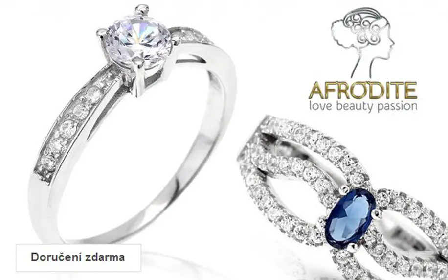 Dámské prsteny a náramky se zirkony Afrodite