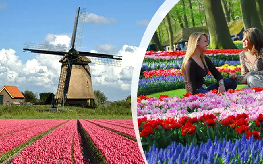 Zájezd do Amsterdamu s návštěvou největšího květinového parku Keukenhof