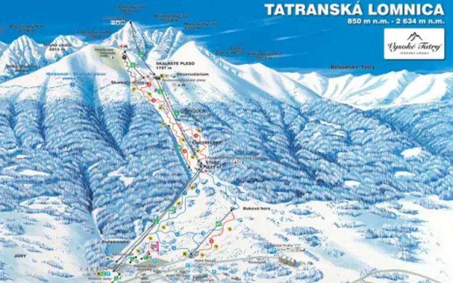 Vysoké Tatry na zimu s polopenzí a vstupem do sauny v centru lyžařské oblasti