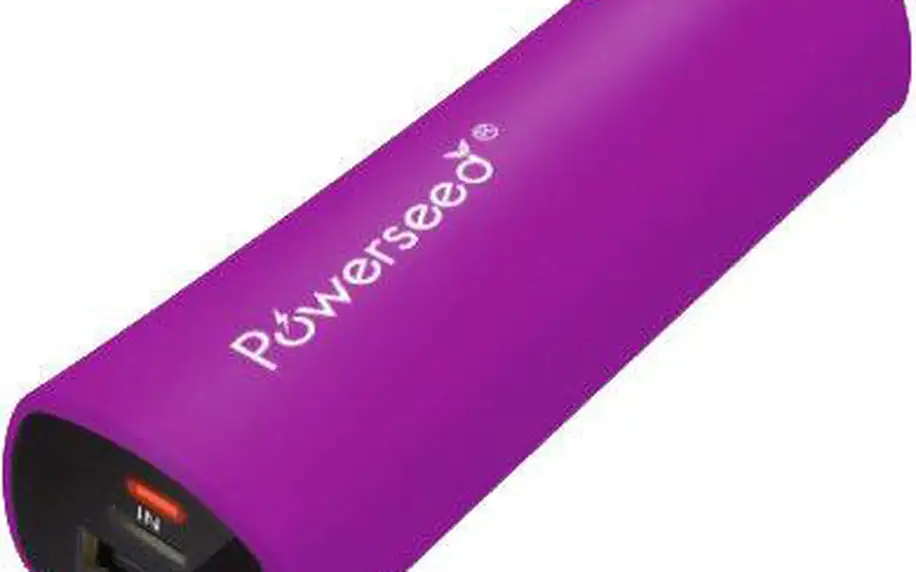Záložní nabíjecí zdroj Powerseed PowerBank PS-2400E, fialová