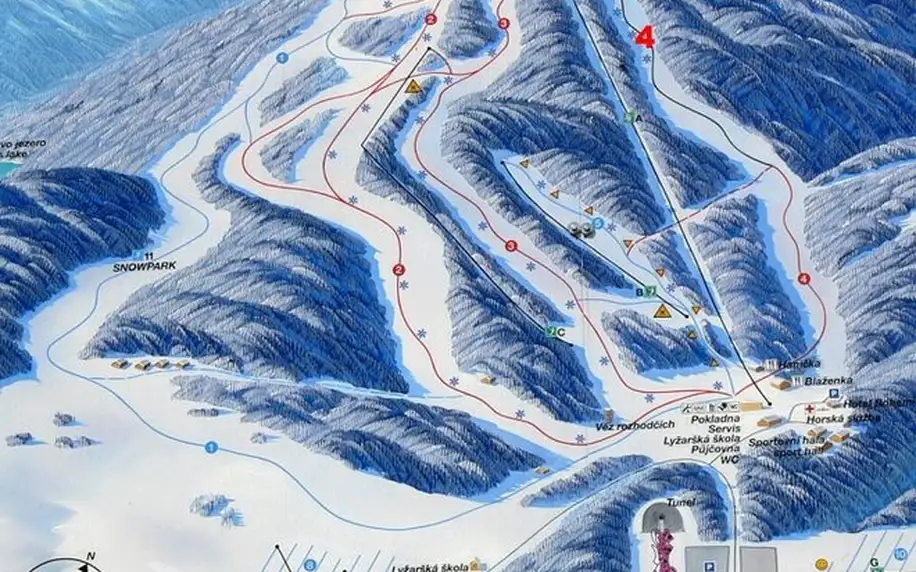 Zimní pohoda a lyžování pro dva na Šumavě