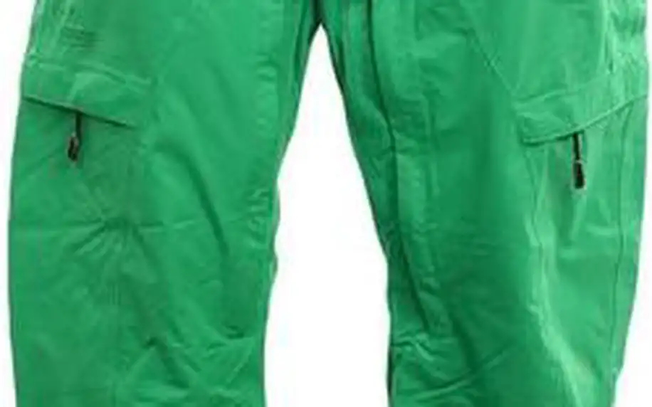Pánské smaragdově zelené funkční kalhoty Fundango