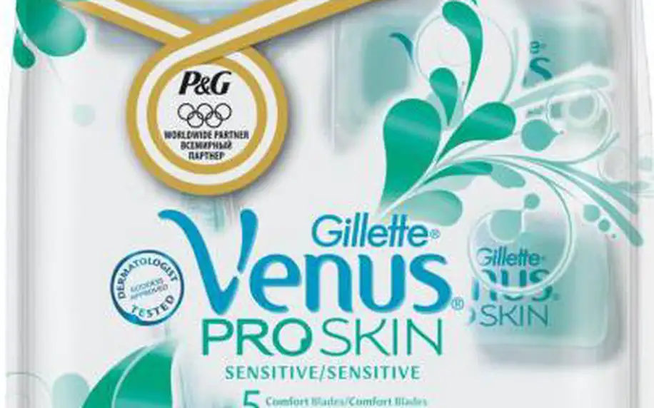 Dámská sada Gillette Venus ProSkin Sensitive 4 hlavice+strojek