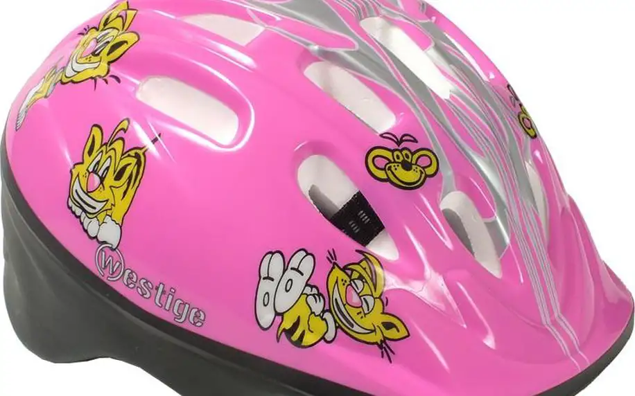 Dětská cyklistická helma ZOO pink 1-7 let