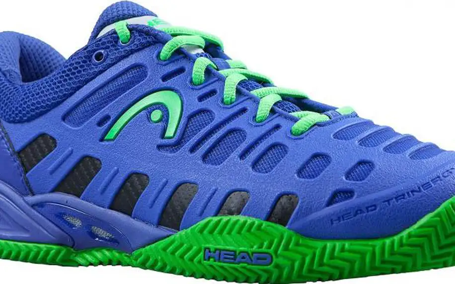 Špičková tenisová obuv Head Speed Pro II se speciální antukovou podešví Herring. Blue/Lt. Green