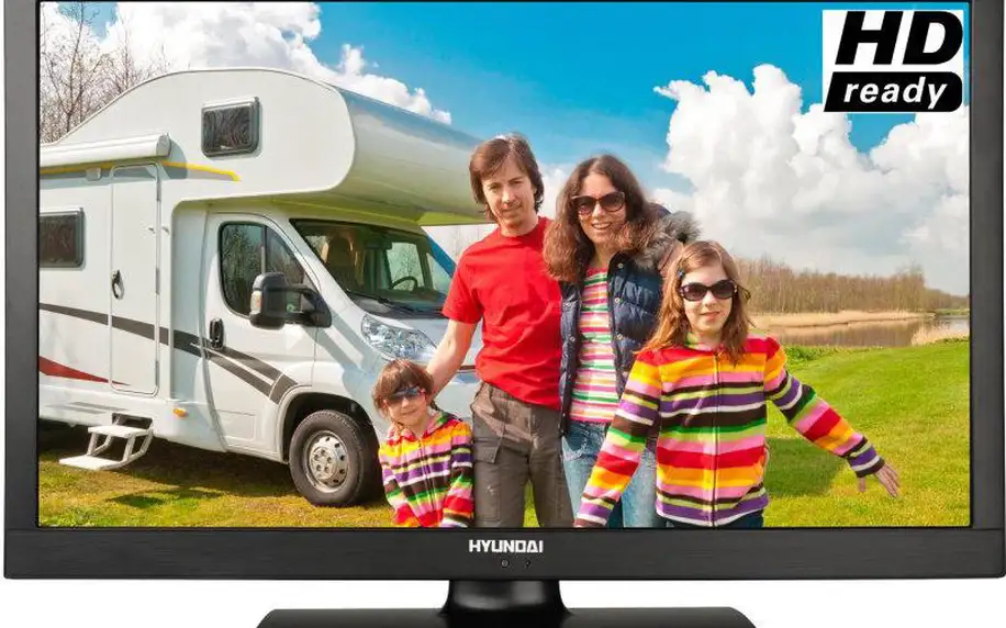 Menší LED televize s vestavěným DVD přehrávačem Hyundai HL 24185 DVDC