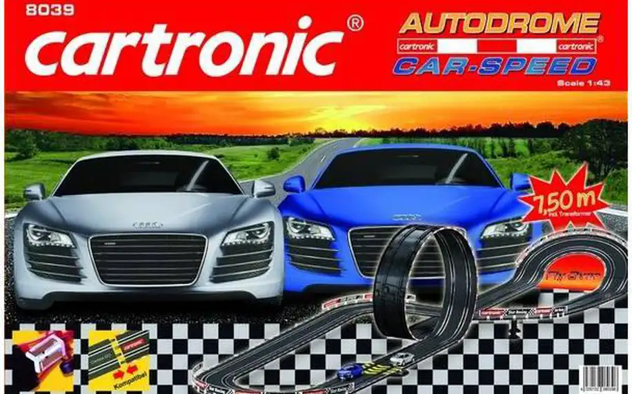 Autodráha s modely Audi R8 Cartronic Autodrome