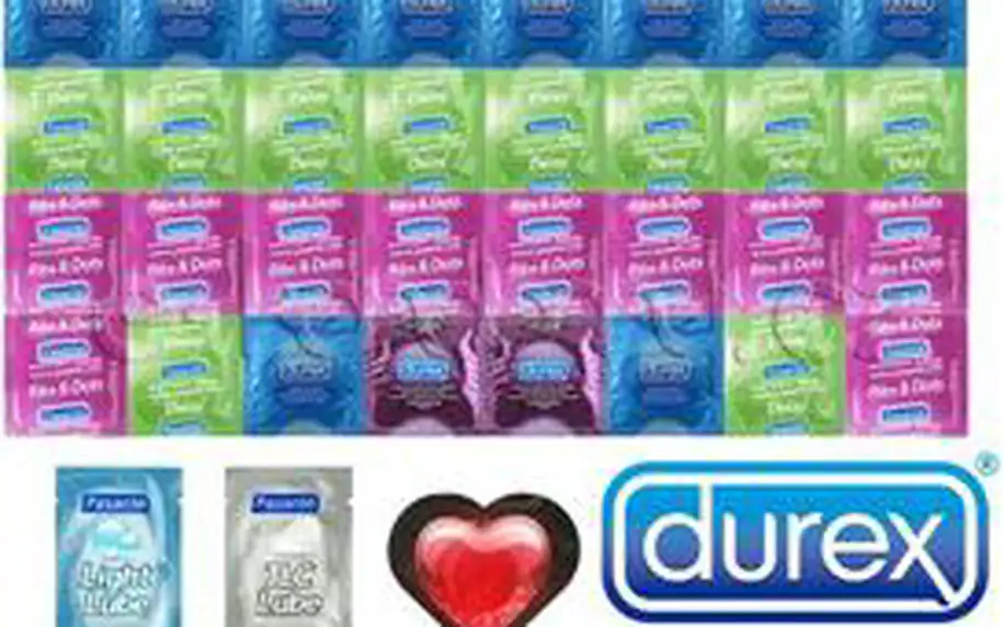 Akční balíčky kondomů - s kvalitou od firem Durex a Pasante vždy zaskórujete!