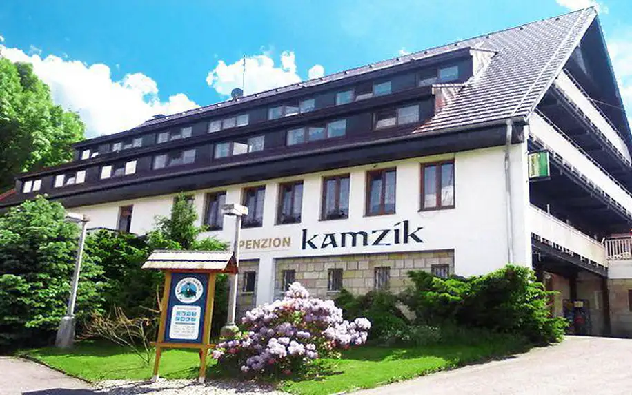 8denní pobyt pro jednoho s polopenzí, saunou a koláči v penzionu Kamzík v Českém Švýcarsku