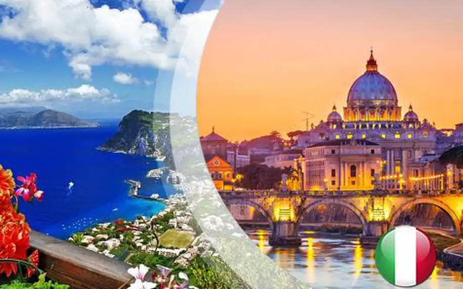 Řím, Vatikán, Capri, Vesuv a Pompeje s ubytováním v 4*hotelu a koupáním
