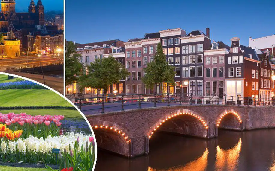 Holandsko - prodloužené víkendy s ubytováním. Sýrové trhy, květinový park a noční Amsterdam!!