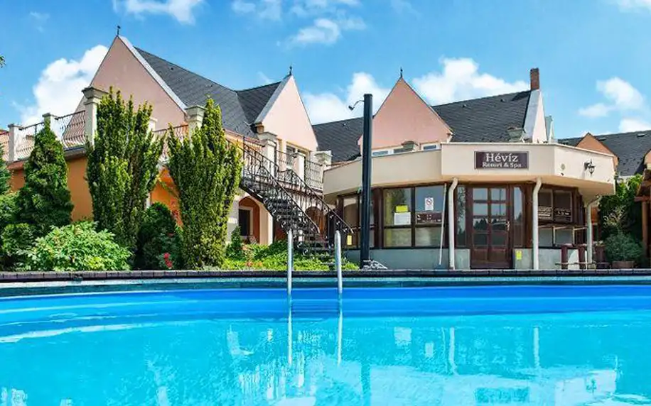 3 nebo 5 dní s polopenzí a wellness pro dva v Maďarsku v hotelu Hévíz Resort and Spa