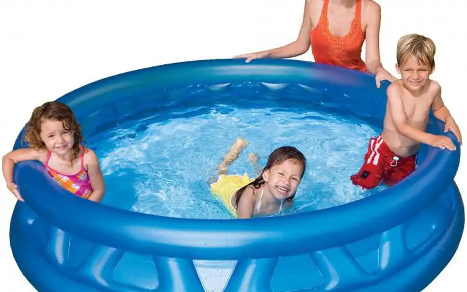 Oblíbený dětský bazén v modrém provedení Intex Bazén soft side 188x46cm