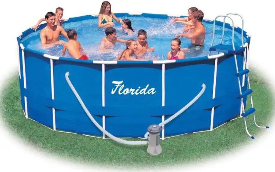 Marimex Florida 4,57 x 1,22 m KOMPLET - bazén, kartušová filtrace 4m³/h, schůdky, podložka pod bazén, krycí