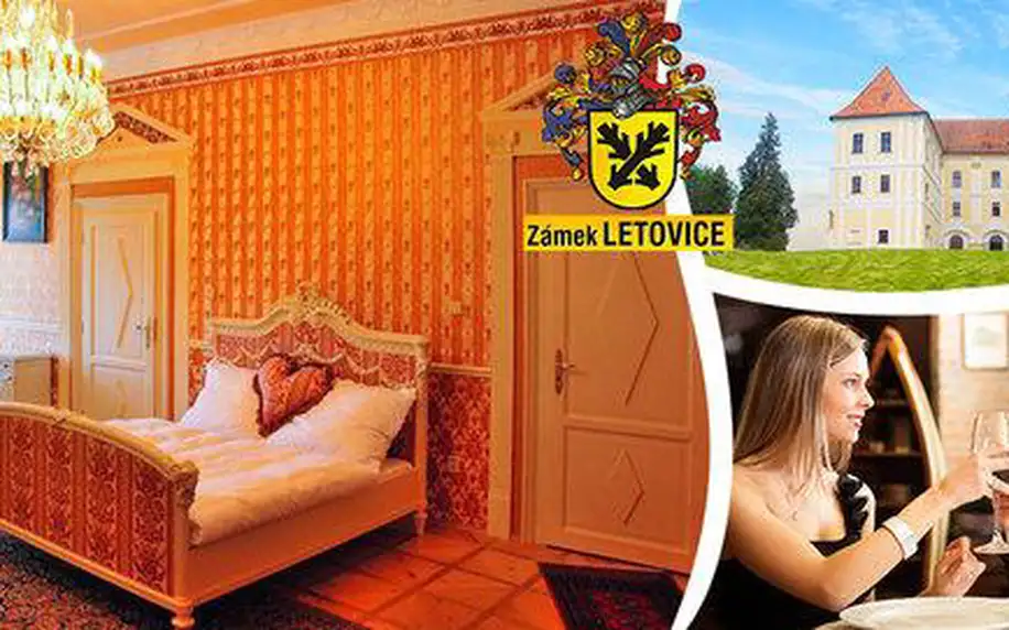 Romantická noc v zámeckých apartmánech Letovice