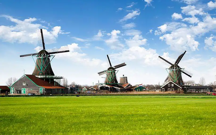 3denní zájezd do Amsterdamu s návštěvou větrných mlýnů a brusírny diamantů pro 1