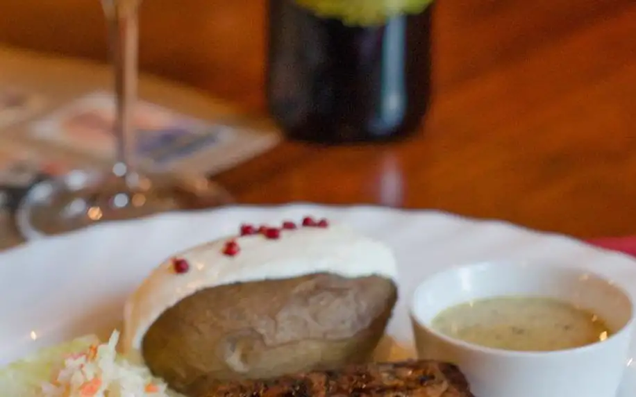 Uruguayský steak, carpaccio a víno pro dva