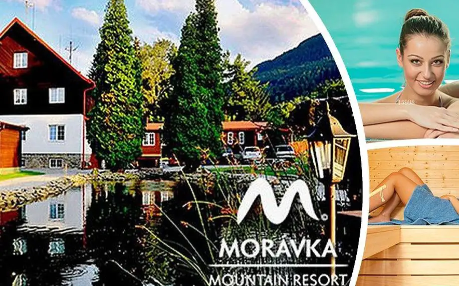 Podzimní pobyt pro dva s polopenzí v Morávka Mountain Resort v Beskydech. Dřevěný hrad pro děti!!