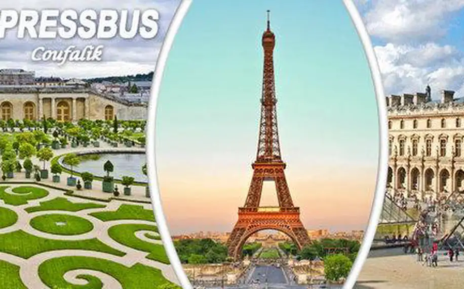 5denní zájezd do Paříže, Versailles i Remeše vč. ubytování