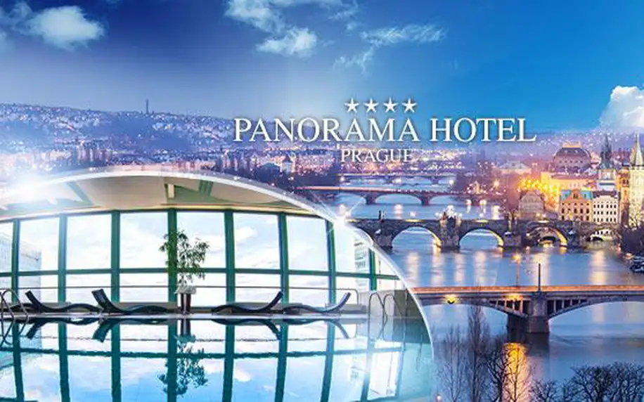 Luxusní Hotel Panorama**** Praha na 1 noc pro 2 osoby včetně snídaně a exkluzivního wellness ve 24. patře!