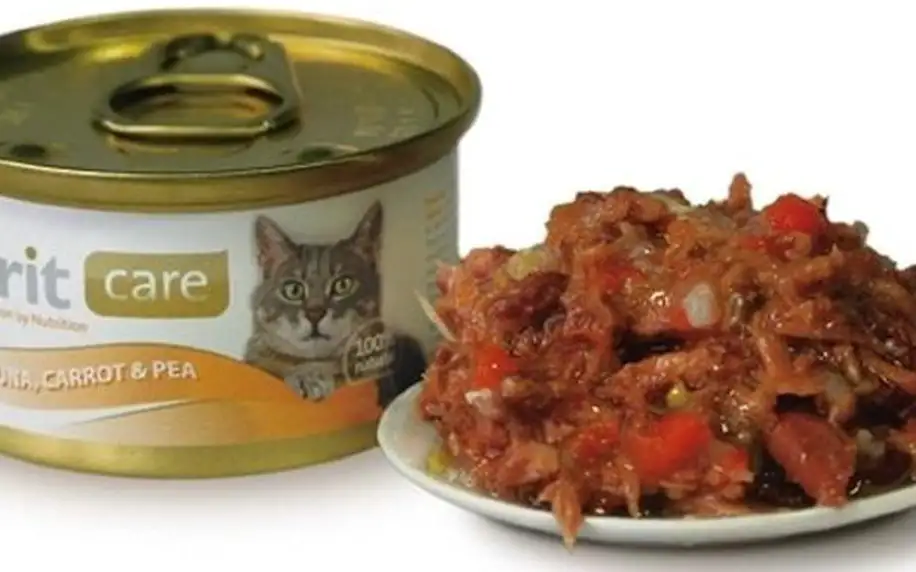 Brit Care Cat konzerva Tuna, Carrot & Pea 80 g