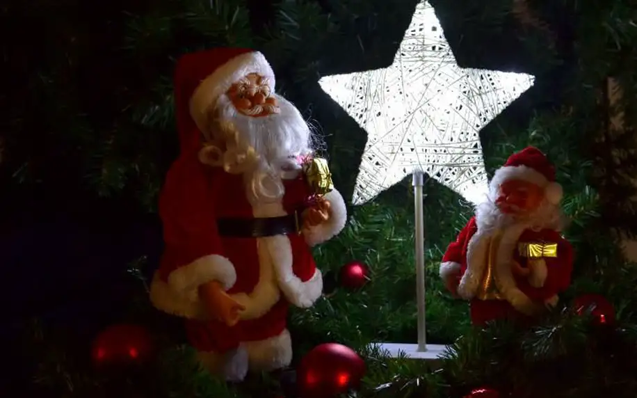 Vánoční dekorace - hvězda - 40 cm 10 LED