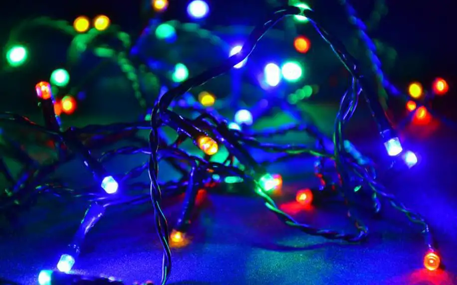 Vánoční LED osvětlení 40 m - barevné, 400 diod
