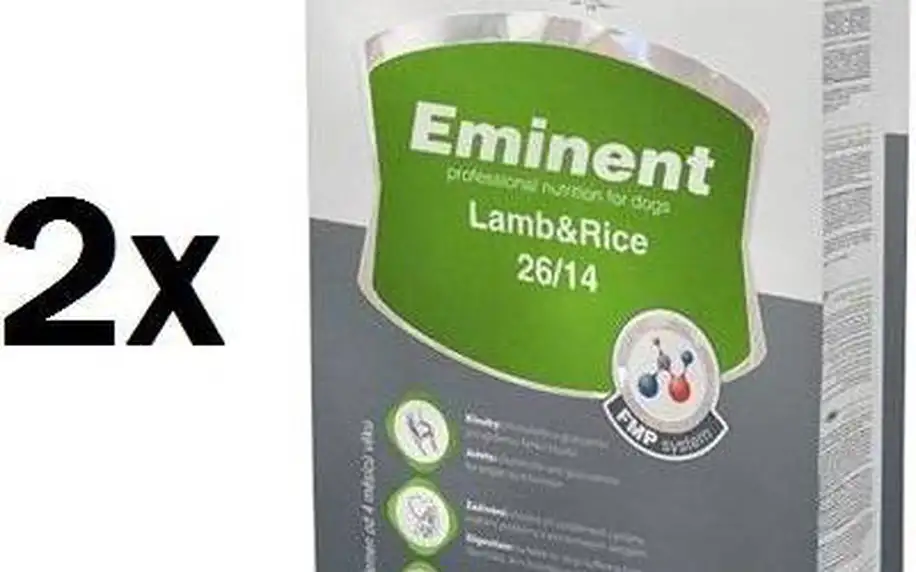 Eminent Lamb&Rice 2 x 15 kg + 2 kg ZDARMA + Doprava zdarma