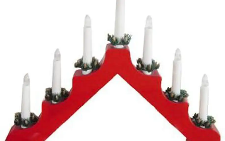 Svícen vánoční el. 7 svíček