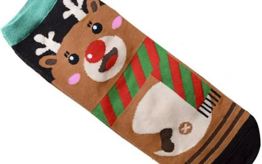 Vánoční ponožky s obrázkem!