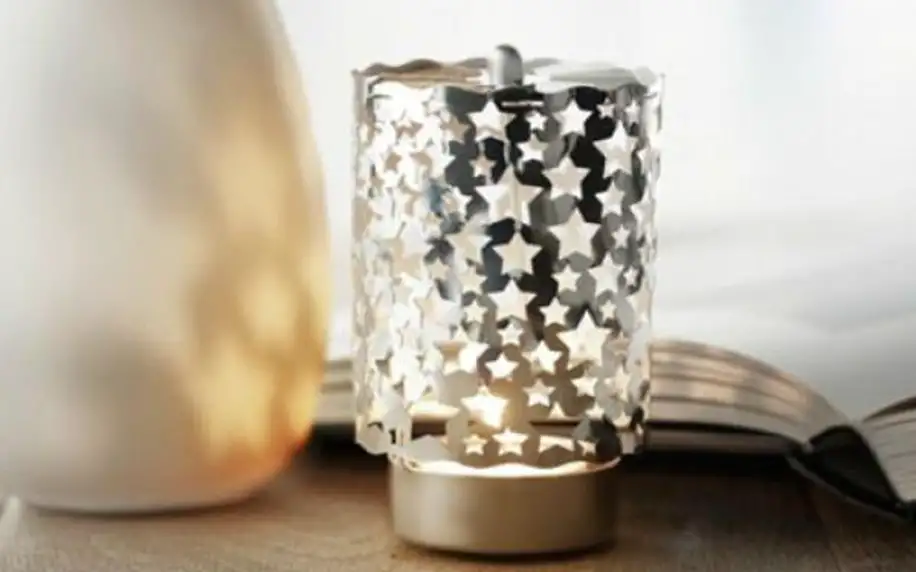 Vánoční lampa na svíčku s hvězdičkami!