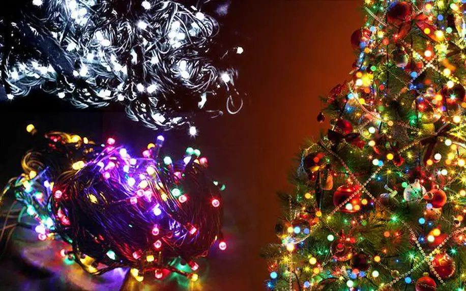 Vánoční LED řetěz na stromeček, balkon či terasu