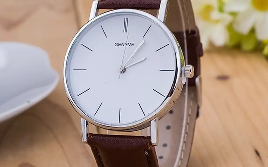 Unisex hodinky s jednoduchým ciferníkem