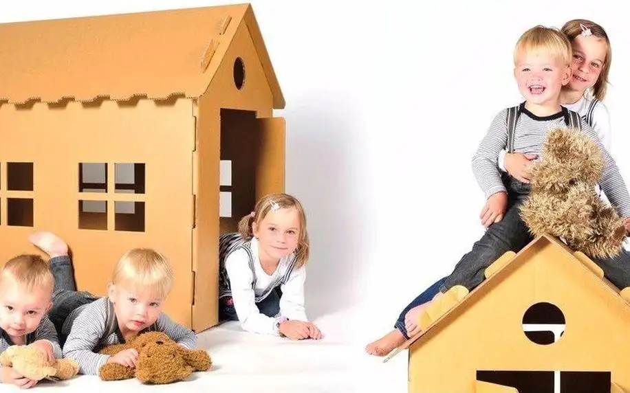 Dětský kartonový domeček NEST