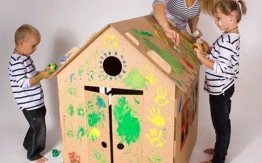 Dětský kartonový domeček NEST
