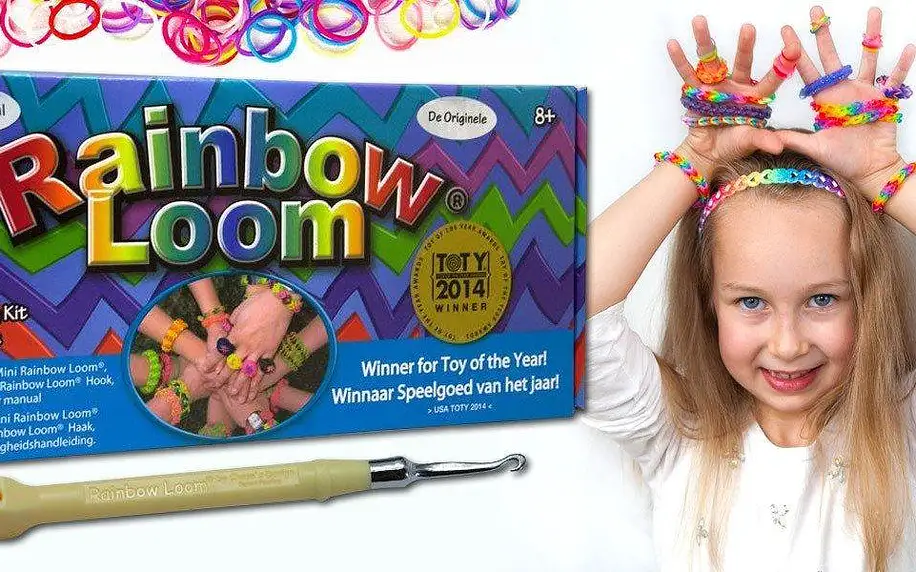 Original Rainbow Loom včetně stavu a gumičky