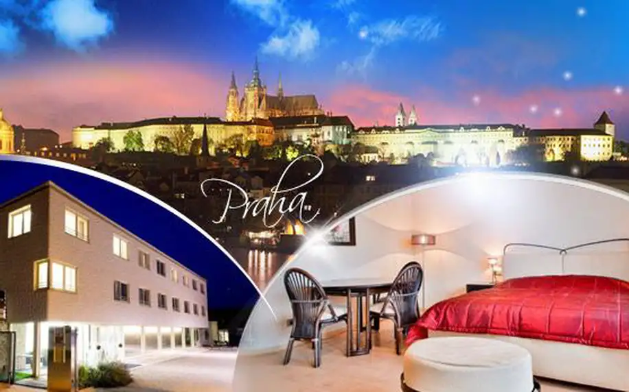 Romantická Praha na 3 až 5 dní pro dva se snídaněmi, večeří, dezertem + privátní wellness ve 4* hotelu!